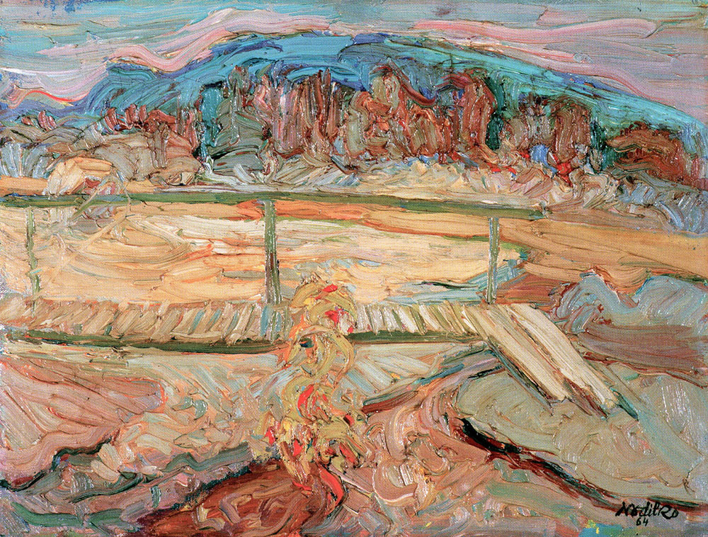 М. Неділко. Краєвид. 1964. Полотно, олія